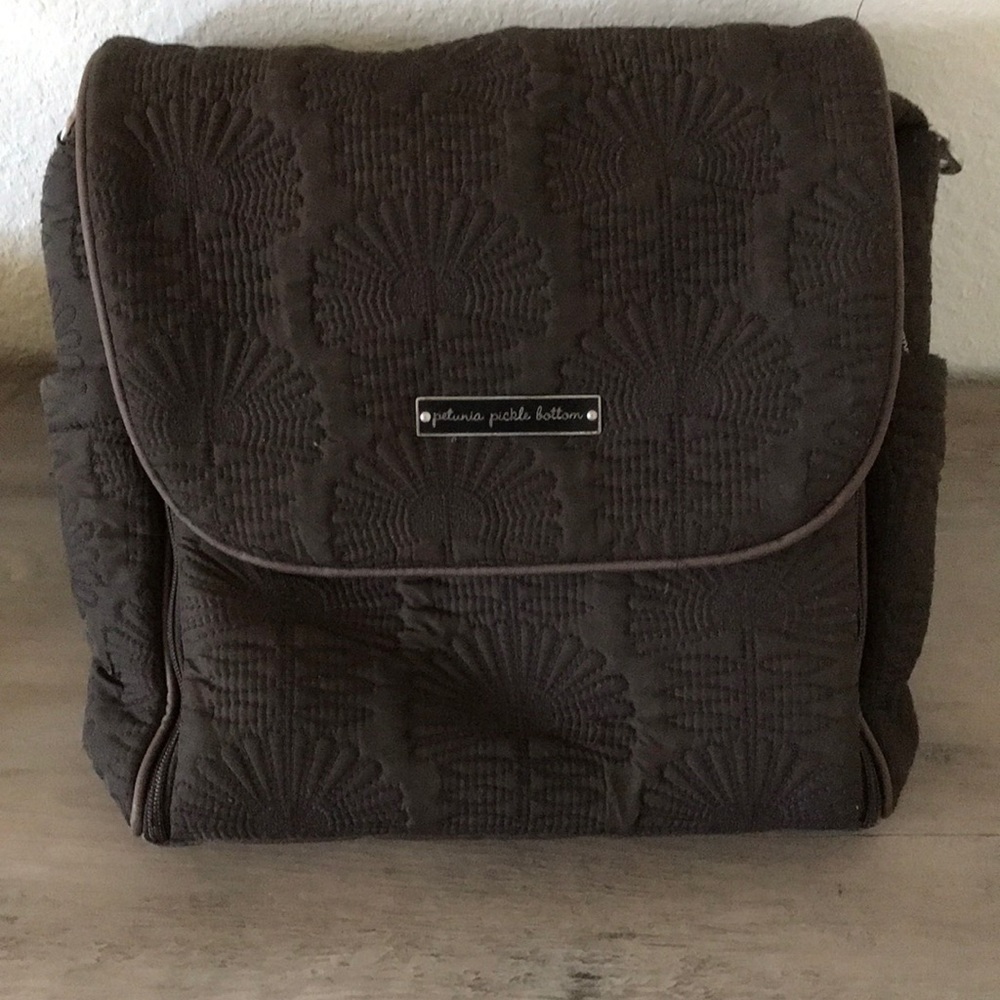 Petunia pickle bottom brown diaper bag